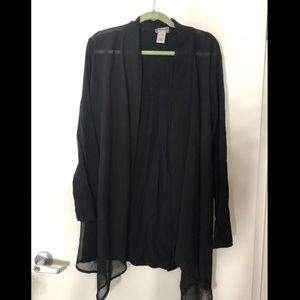 Tommy Bahama Knit & Chiffon Cardigan Swim Coverup